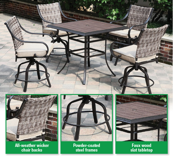 Relax with your NEW patio dining set! Menards