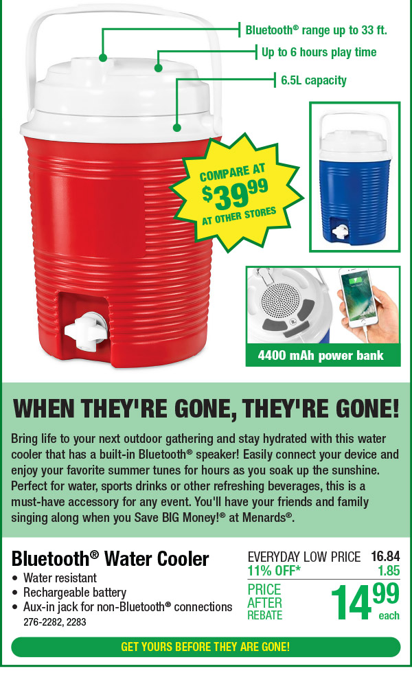 Bring The Party With You! Menards