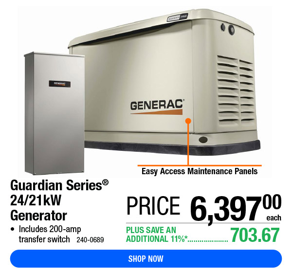 Generac® Generators Available Now! Menards