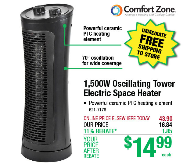 Oscillating Tower Heater Under 15 Menards