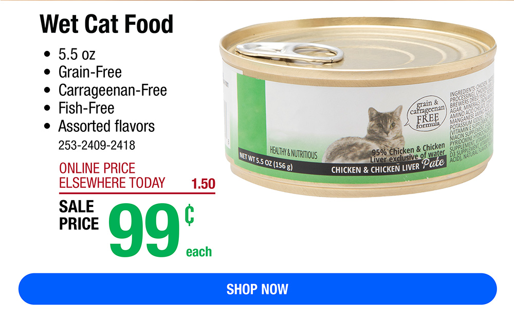 99¢ Cat Food PLUS new weekly flyer! Menards