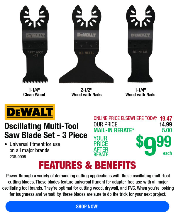 Menards oscillating online tool blades