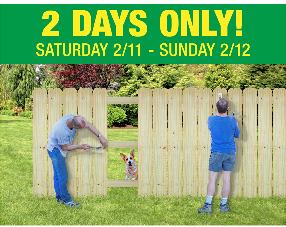 The 100 Pence Picket Fence Menards