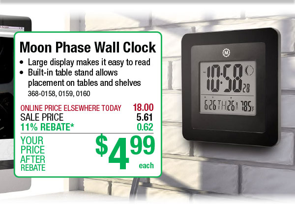 Wall Clock Under $5 PLUS New Weekly Deals! - Menards