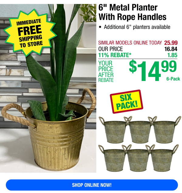 6Pack Metal Planters UNDER 10 Menards