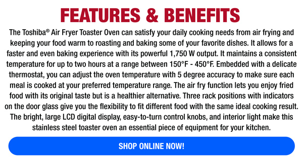 Toshiba® Air Fryer Toaster Oven UNDER $50! - Menards