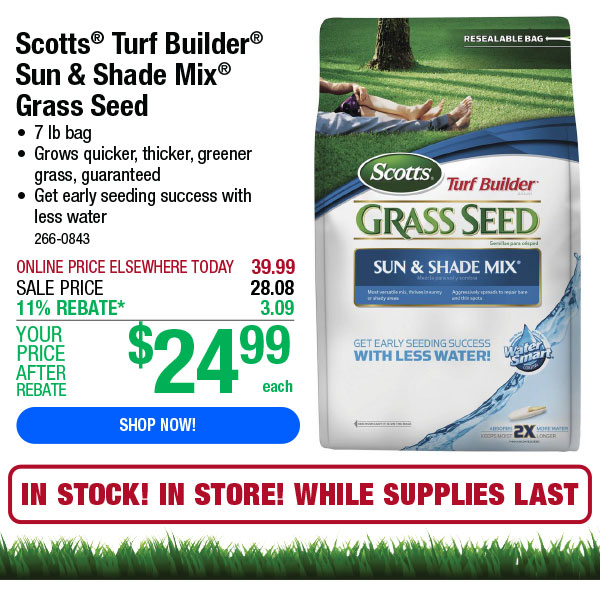 Scotts® Grass Seed ONLY 24.99 PLUS New Weekly Deals! Menards