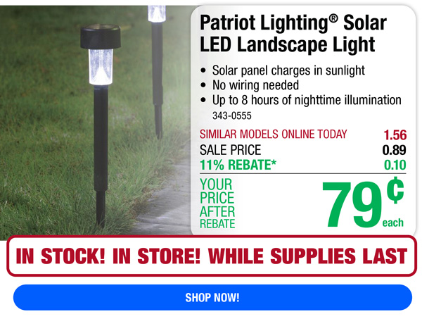 Patriot Lighting Solar Light Only 79