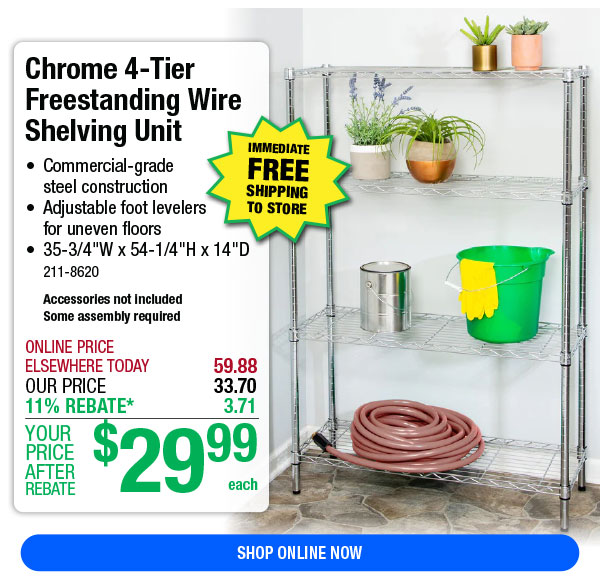 4-Tier Shelving Unit UNDER $30! - Menards