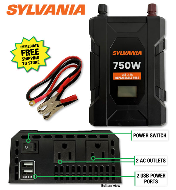 Sylvania® 750Watt Power Inverter UNDER 20! Menards