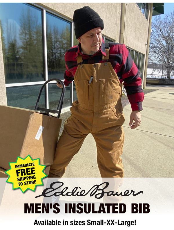 Eddie Bauer® Men's Insulated Bib ONLY 29.99! Menards