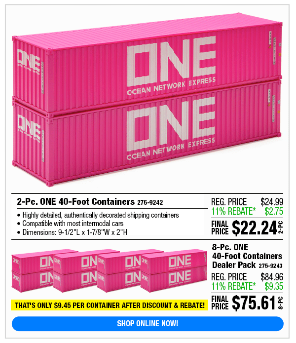 New! Intermodal Containers! Menards
