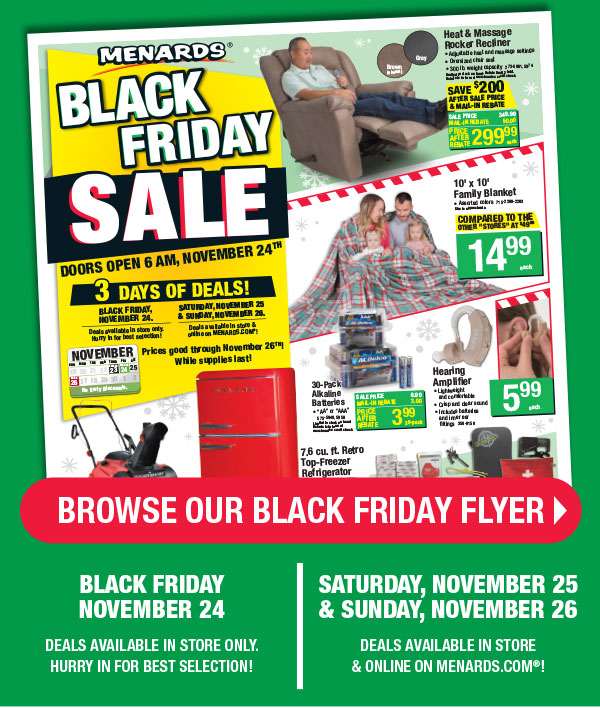 Huge Black Friday Flyer Preview! Menards