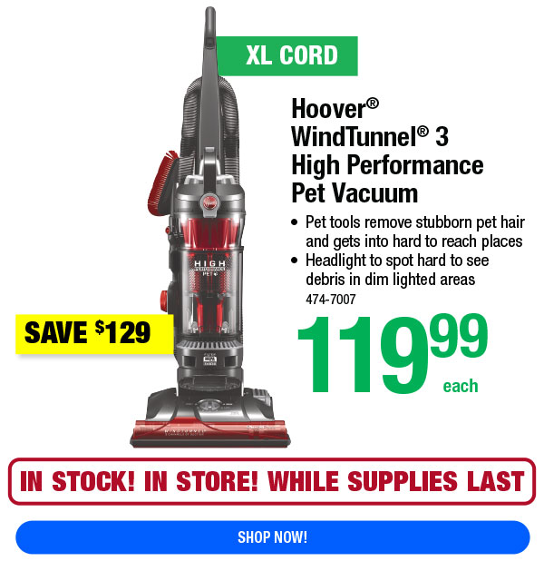 Hoover WindTunnel 3 High Performance Pet Vacuum