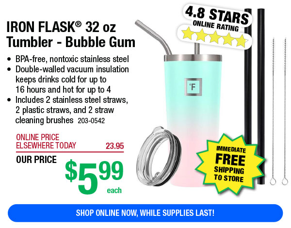 IRON FLASK® 24 oz Tumbler ONLY $4.99! - Menards