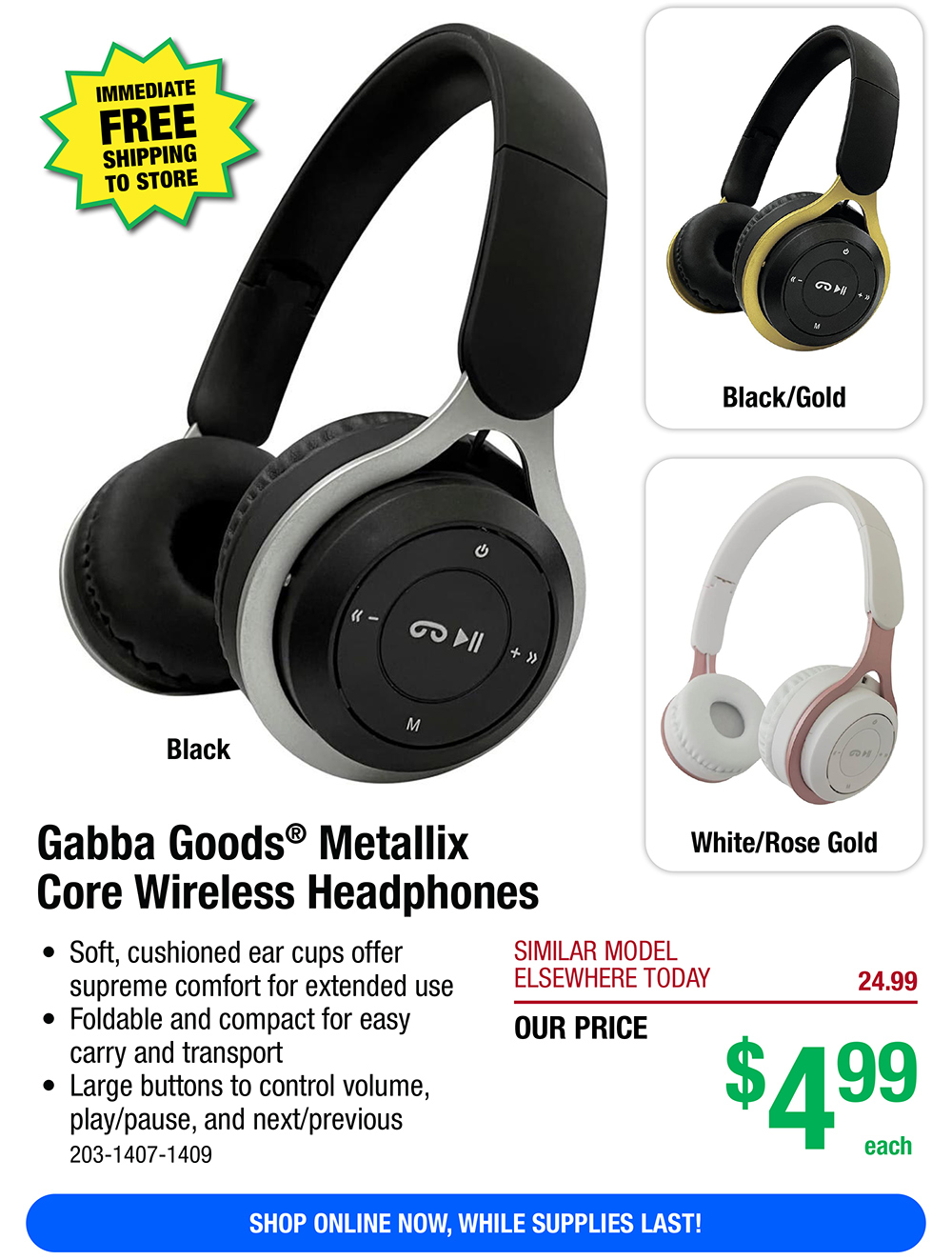 Gabba goods wireless online headphones