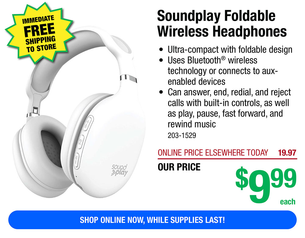 Gabba Goods Metallix Core Wireless Headphones ONLY 4.99 Menards