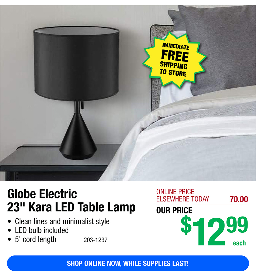 Globe Electric 23" Kara LED Table Lamp