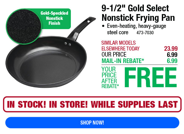 9-1/2" Gold Select Nonstick Frying Pan