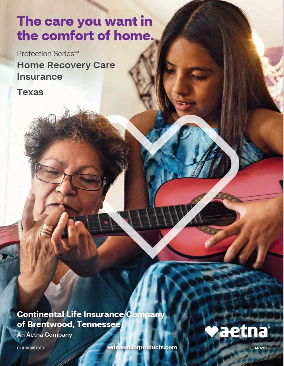 Texas Home Recovery Care brochure