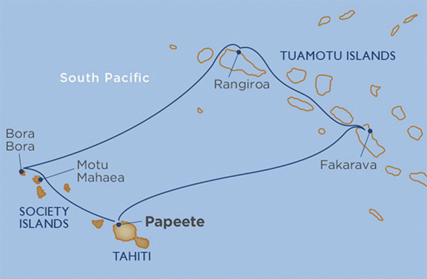 Southpacific Islands map