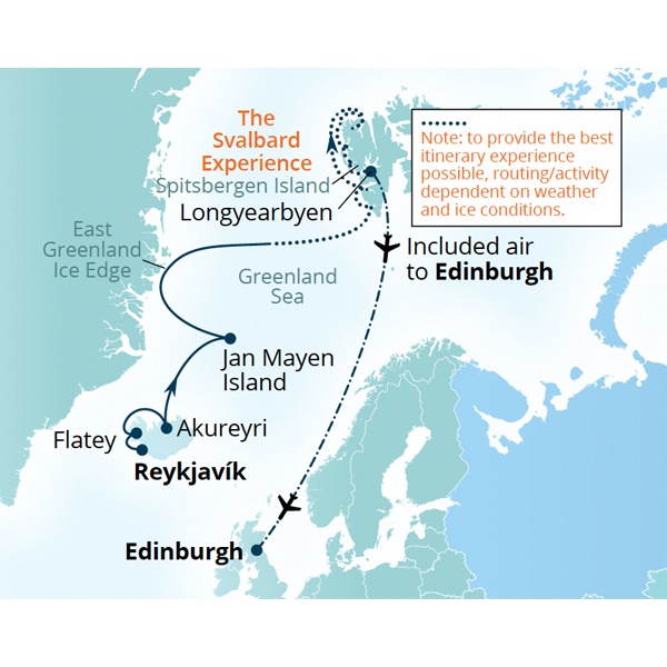 Seabourn Venture  Reykjavik to Edinburgh