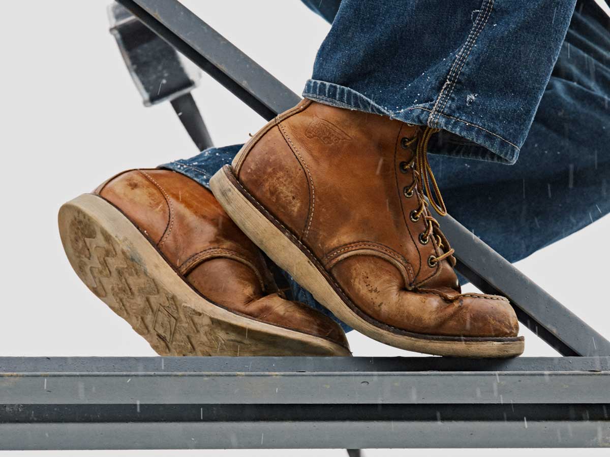 Red Wing Shoes boots in a work site