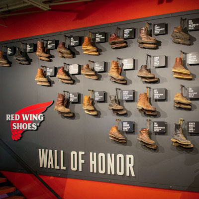 Wall of Honor Red Wing Shoes