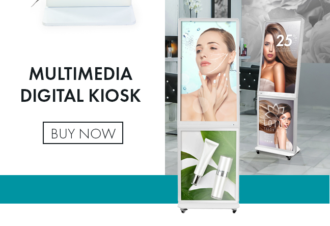 Shop Digital Kiosk with Backlit Custom Graphic! MULTIMEDIA DIGITAL KIOSK BUY NOW 