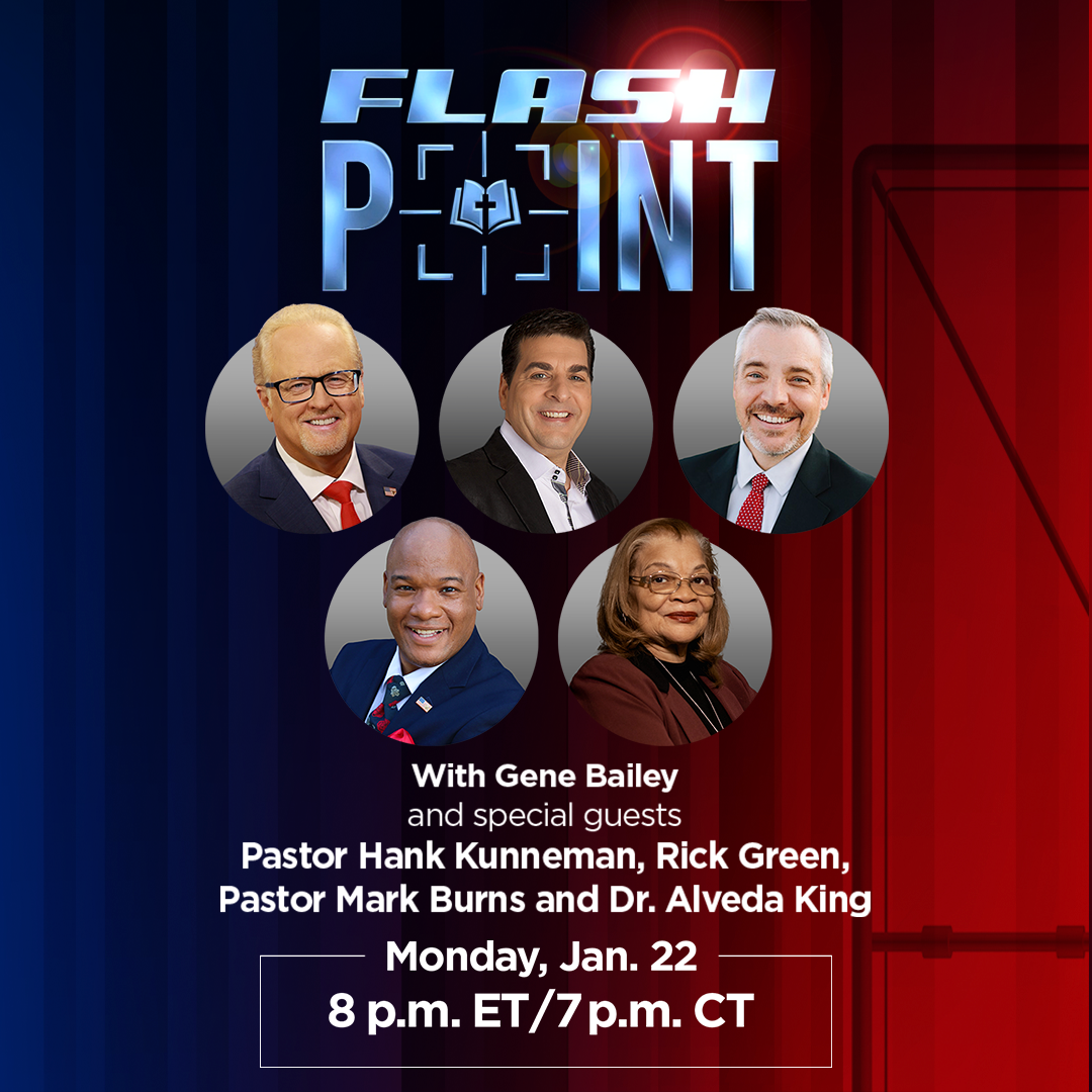 Tonight on FlashPoint: Gene Bailey, Hank Kunneman, Rick Green, Mark Burns and Dr. Alveda King