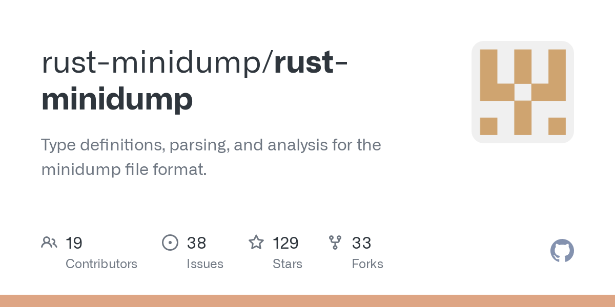 Rust minidump