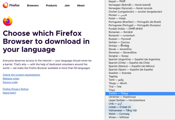 Make Firefox available in your language