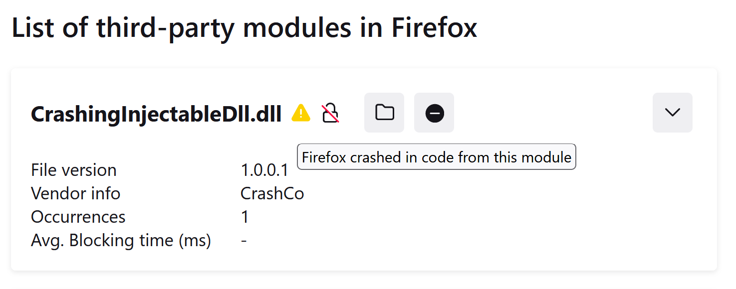 Third party modules in firefox