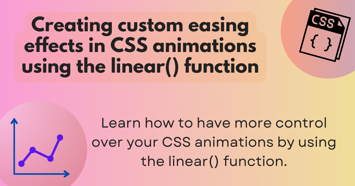 Creating custom easing effects in CSS animations using the linear function